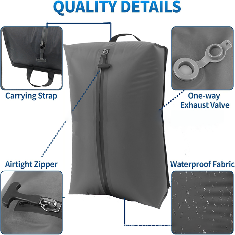 Reusable Travel Vacuum Compression Bag for Luggage