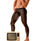 Men's Sexy Ultra-thin Sports Bottom Stockings Pants